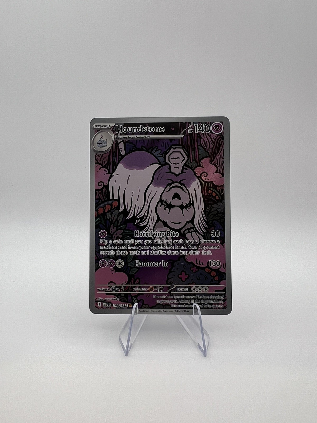 Houndstone - 145/132 – Mega Evolutions – Pokémon – NM