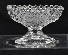 Westmoreland Diamond Cut Or English Hobnail Pattern Salt Cellar