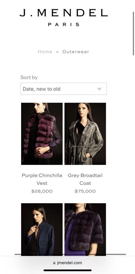 New $75,000 J. MENDEL PARIS Gray Broadtail Fur Coat Fits US Sizes 4-8 NOT SABLE - Image 3 of 4