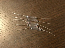 5 New Warm White 8v 50ma Axial Wired Lamps ORIGINAL Vu Meter Light Bulbs