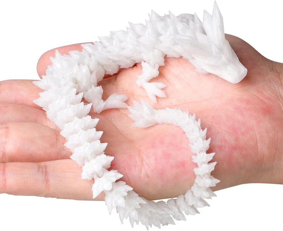 Dragão luminoso impresso em 3D articulado dragão inquietação brinquedos decoração de mesa para casa/escritório - Imagem 3 de 4