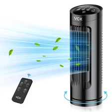 VCK 13'' Tower Fan With Remote Quiet Bladeless Floor Oscillating Fan for Bedroom