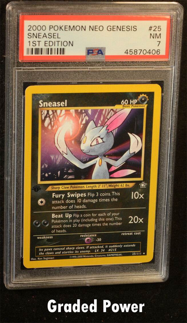 Neo Genesis 1st Edition Sneasel PSA 7 #25 Pokemon (0406)