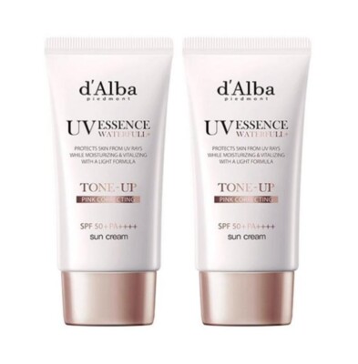 d'Alba UV Essence Waterfull Tone-up Pink Sunscreeen Sun Cream 50ml 1+1 Korea