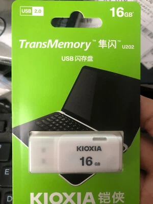 16 GB Toshiba/KIOXIA memory stick USB 2.0 flash drive THNU08HAY BLANCO