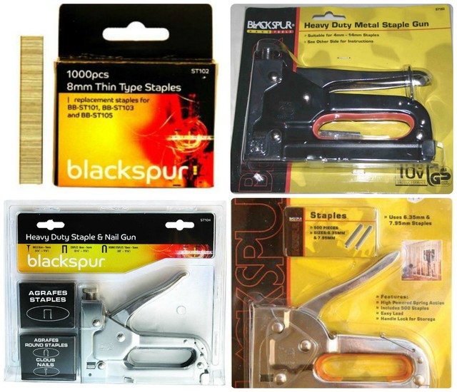 Blackspur Heavy Duty Metal Staple Gun ST103 Suitable for 4mm to 14mm