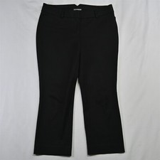 Express 4 Black Straight Cropped Stretch Wome...