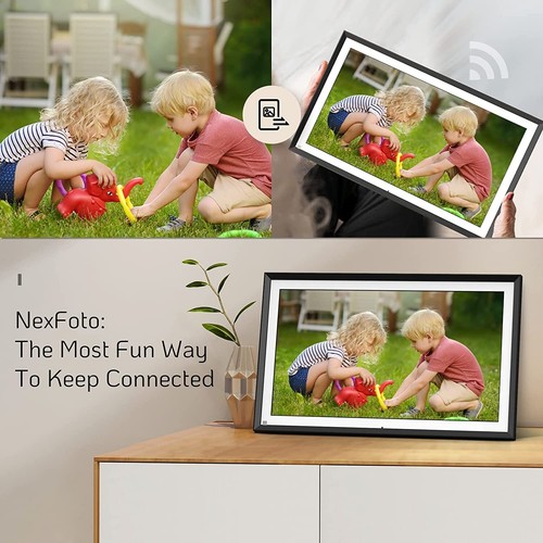 NexFoto Large 16 Inch Digital Picture Frame 32GB with Remote Control, WiFi - Picture 2 of 7