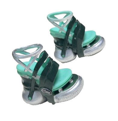 Rainbow Shadow High Berrie Skies Doll Outfit Shoes Silver Blue Green Wedge Heels