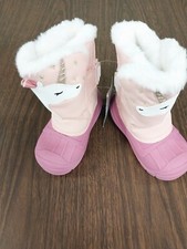 Cat  Jack Girls Pink Waterproof Insulated Boots Size 6