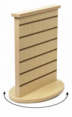 2 WAY SLATWALL MAPLE COUNTERTOP SPINNER 2pk