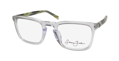 NEW SEAN JOHN 5125 GLASSES MENS FULL-RIM 54-24-150 SQUARE CRYSTAL PLASTIC 318