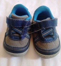 SURPRIZE BY STRIDE RITE ANDY GRAY BLUE BOYS SHOES SIZE 2 NWOB