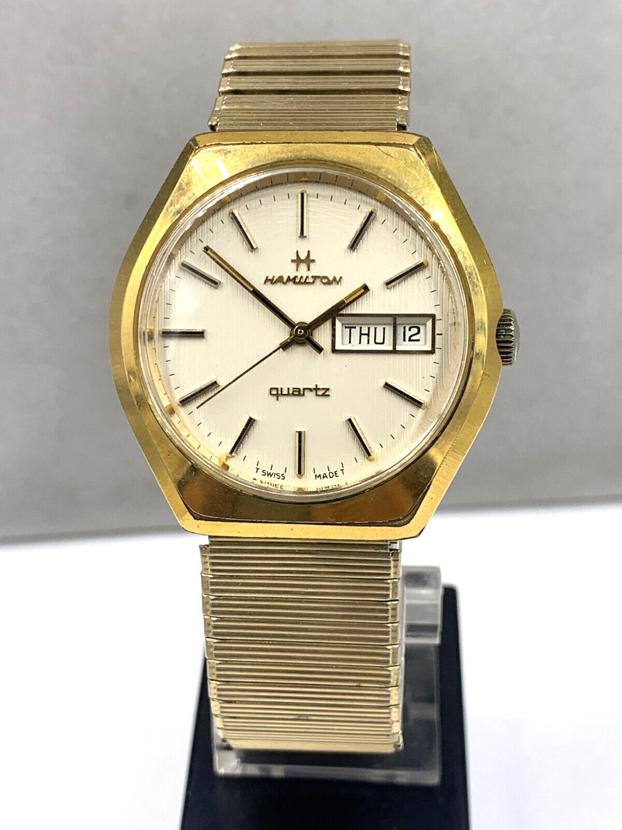 Hamilton Watch Men's 7 Jewels Swiss Quartz Cal:709 Day Date