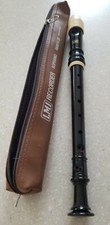 LMI Recorder Soprano with Brown Zippered Case. 460014 03 - Made in Korea