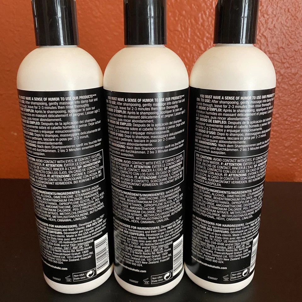 3 Bottles TIGI Bed Head 12 Oz Rockaholic Amped UP Volume Conditioner - Image 2 of 4