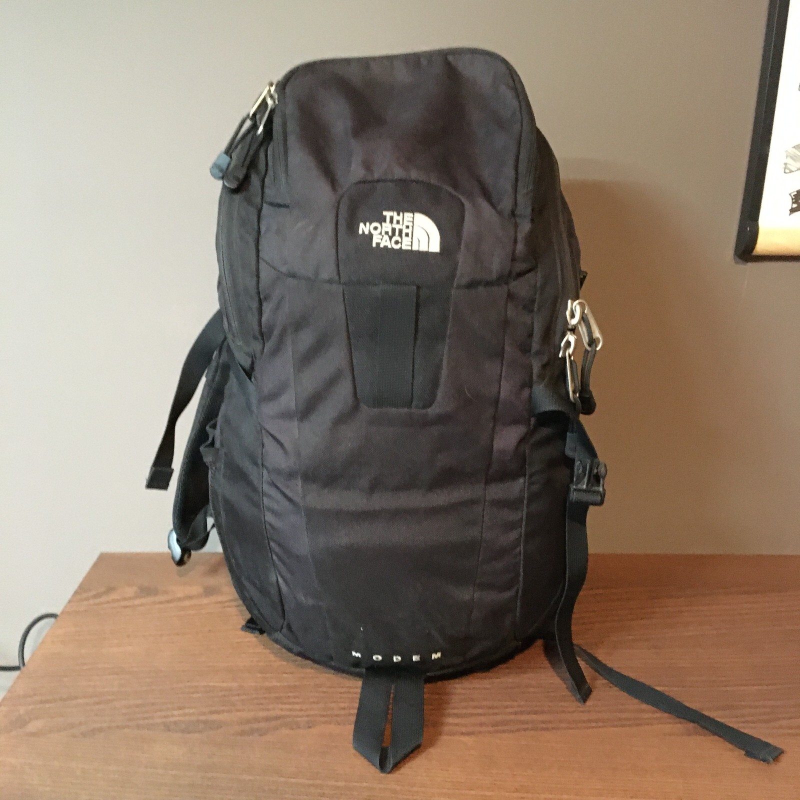 The North Face Modem Backpack Black Hiking Commuter Large