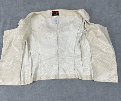 【ビンテージ】80s BAZaR de CHRISTIAN LACROIX Vintage BAZaR Christian Lacroix Jacket Women 38 Ivory Grannycore