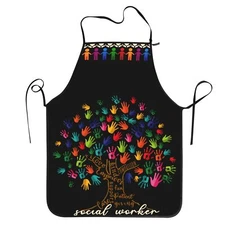 Social Worker Apron for Women Men Social Work Month Appreciation Gifts for Ch...