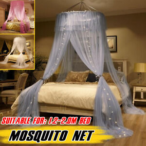 Bedding Canopy Mosquito Netting Retractable Frame Princess Queen King Size New 