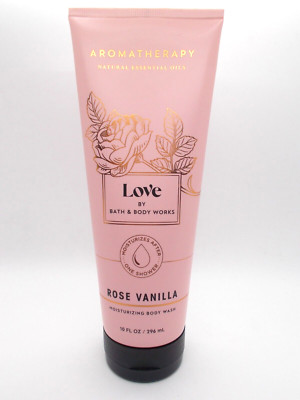 Bath & body works LOVE Rose Vanilla Moisturizing Body Wash Aromatherapy NEW
