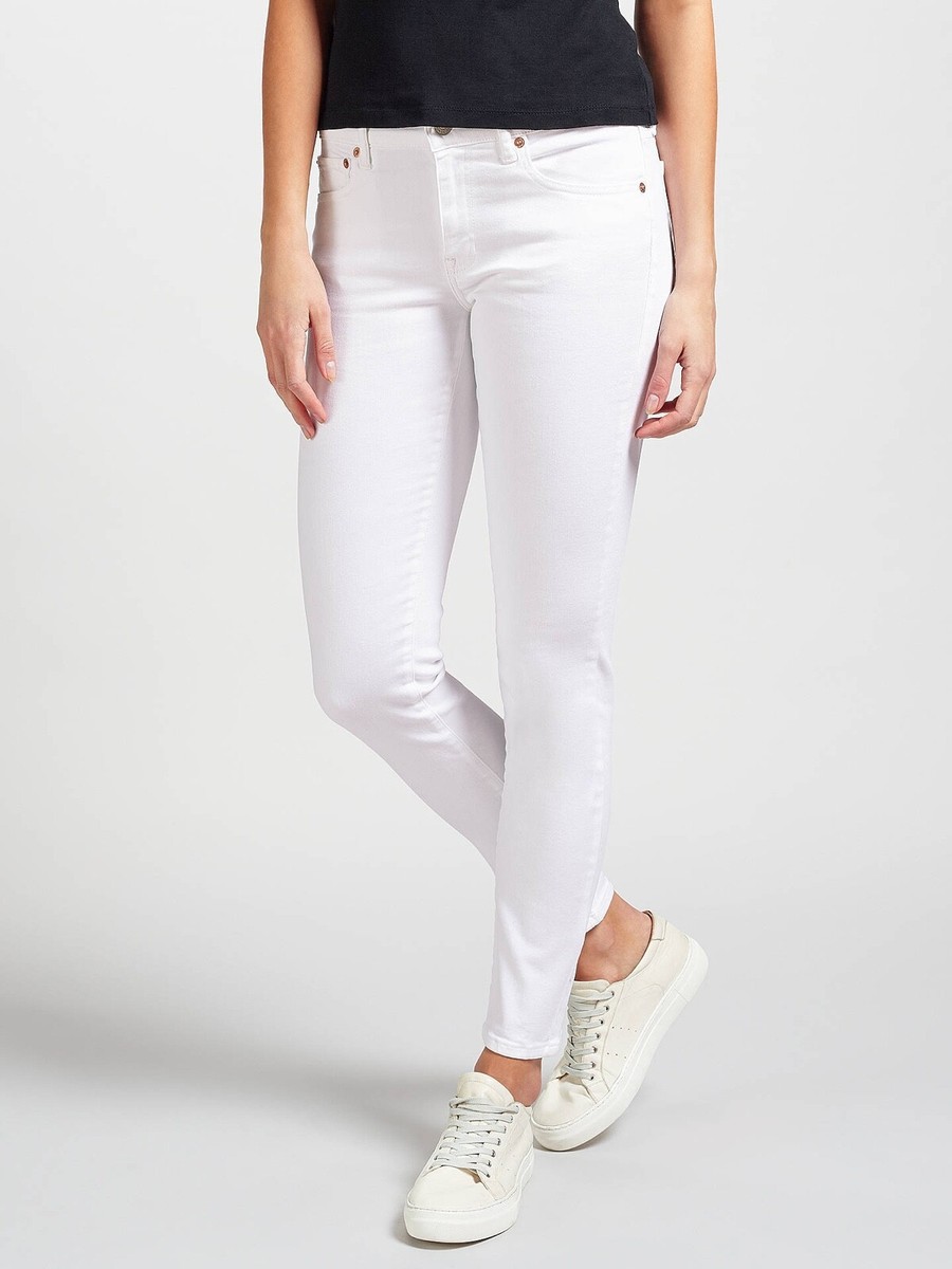 Polo Ralph Lauren The Tompkins Skinny Jeans Sz 32 cream chick NWT 
