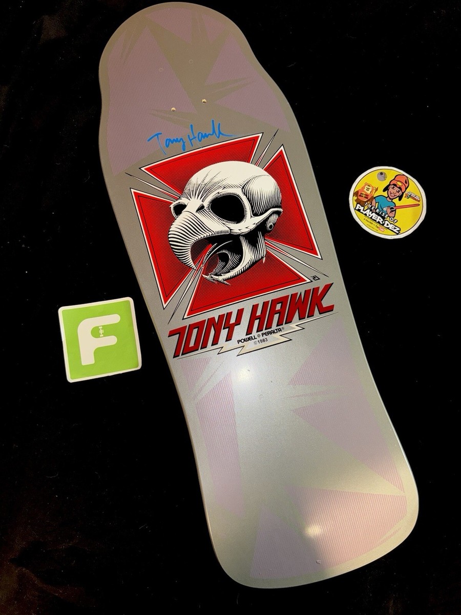 Powell Tony Hawk スケボーデッキ 10インチ　1983年製復刻版 RARE SIGNED Tony Hawk Bones Brigade Series 12 Powell Skateboard