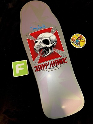 RARE SIGNED Tony Hawk Bones Brigade Series 12 Powell Skateboard