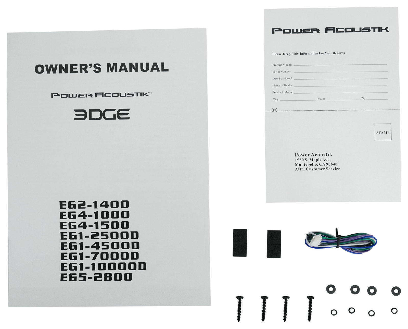 Power Acoustik EG2-1400 1400 Вт 2-канальный усилитель для автомобильной аудиосистемы класса AB