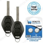 2 Entry Remote Key 3 Button For BMW 3 5 7 SERIES E38 E39 E46 W/Chip 315MHZ HU58