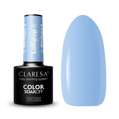 5903819804362 Soak Off UV/LED Lollipop lakier hybrydowy 6 5g Claresa