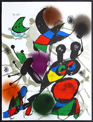 JUAN MIRÓ  " Litografia II "  Mourlot 1114,  Original  Farblithographie