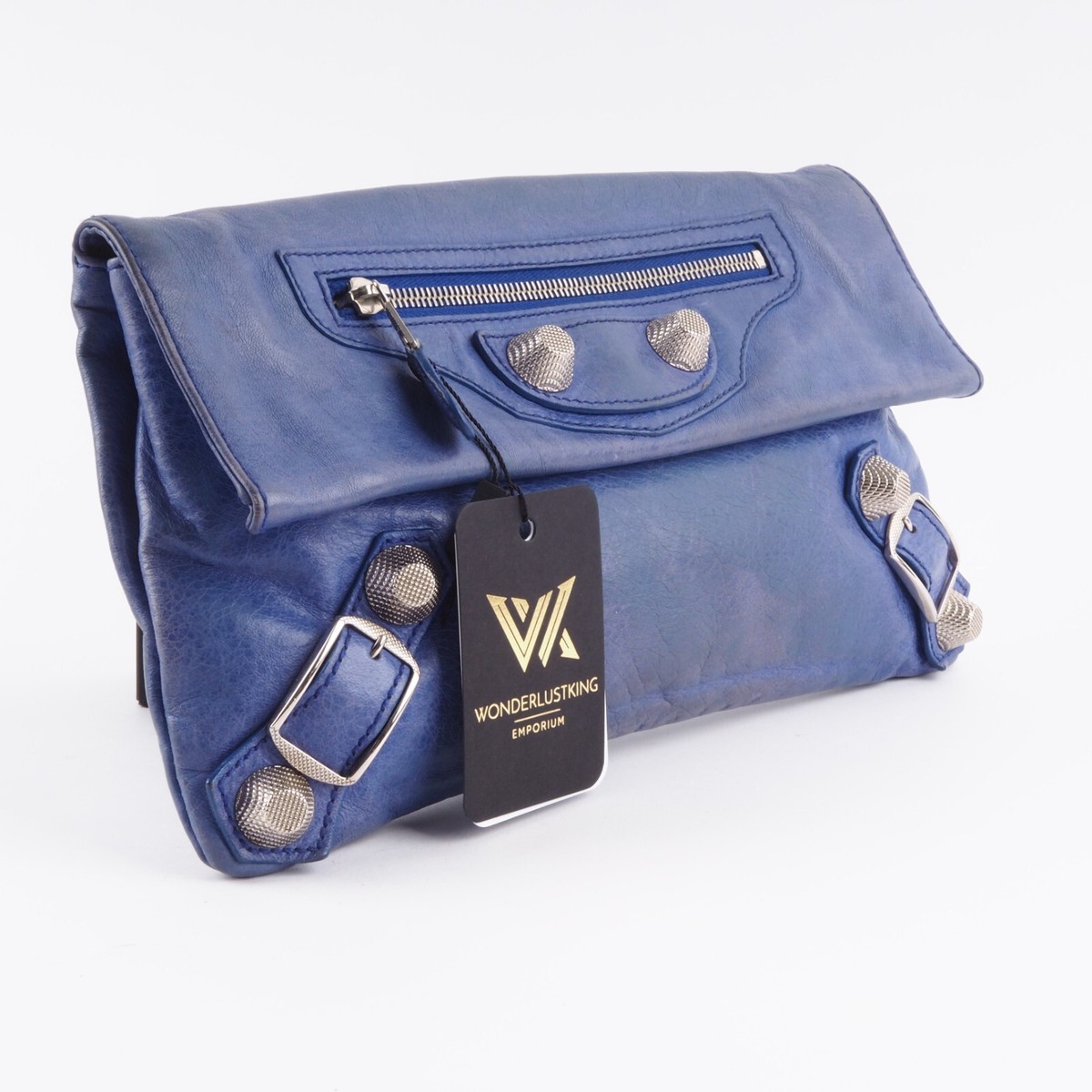 ※旧ロゴver BALENCIAGA ケース BALENCIAGA 186182 City Giant Envelope Clutch Luxury Lambskin