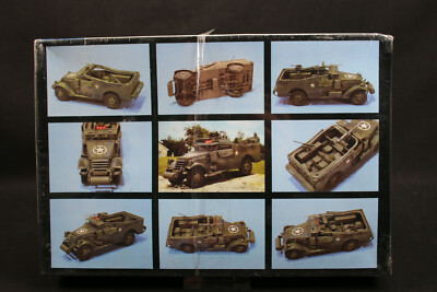 XZ110 ITALERI 1/35 maquette voiture 231 Scout Car White M3A1 D Day 50 th USA