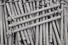 (10) Galvanized Concrete Wedge Anchor Bolts 1/2 x 8-1/2 Includes Nuts & Washers