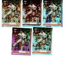 2019 Topps Chrome Dean Deetz LOT X-FRACTOR,PINK,SEPIA,PRISM,REFRACTOR RC ASTROS