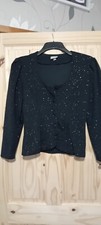 Opus Black Sparkle Smart Jacket Size 10