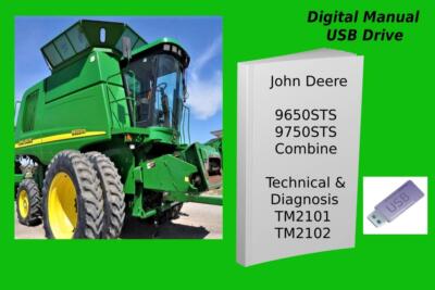 John Deere 9650STS 9750STS Combine Technical & Diagnosis Manual Set