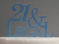 All About Details Blue 21-&-legal Cake Topper, New, Free Shipping on sale All About Details Blue 21-&-legal Cake Topper, New, Free Shipping on sale