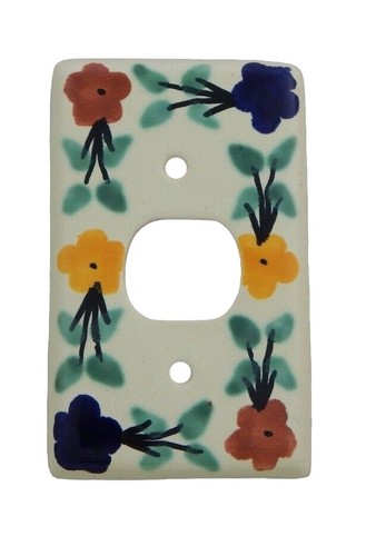 Mexican Ceramic Decora Outlet Switch Wall Plate Cover #02 | eBay