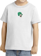 St Patricks Day Lucky Irish Mouse Patch Toddler Shirt, White 4T