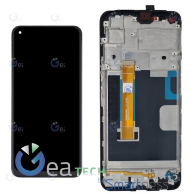 DISPLAY LCD Realme 7 4G GLOBAL RMX2155 Ersatzteil Schermo Touch Rahmen Schwarz