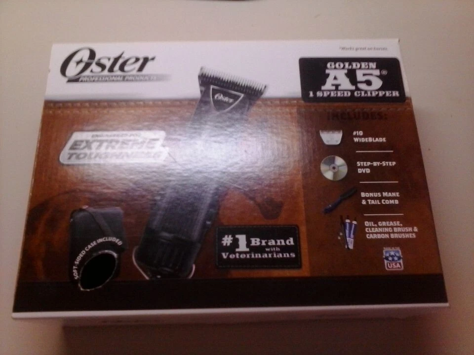 Equine Pro Oster Golden A5 Wide#10 Blade 1-Speed Dog Pet Animal Clipper Case New
