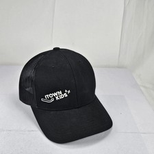 Town Kids Black Mesh Trucker Adjustable Snapback Embroidered Hat