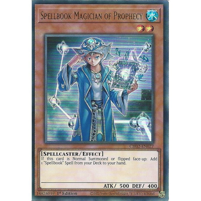 CH02-EN027 Spellbook Magician of Prophecy : Ultra Rare Card : 1st Edition YuGiOh