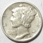 1942-S Silver Mercury Dime - 90% Silver - #11320-8