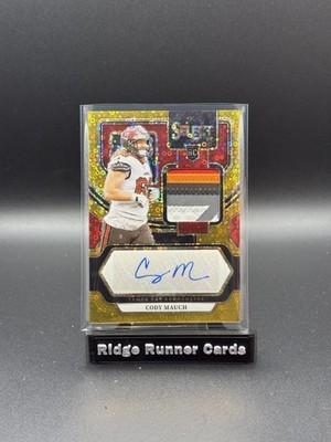 2023 Panini Select CODY MAUCH Rookie Gold Disco Prizm Autograph Auto RPA #/10 