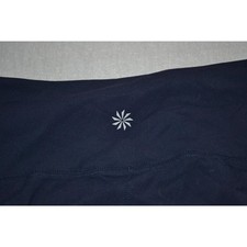 30165 Athleta Gym Pants Leggings Capris Blue Nylon Blend Size Small Womens