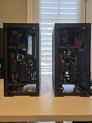 2x NZXT H1 v1 Black ITX Case w/ working AIO, PSU - NOCTUA BUNDLE INCLUDED EXTRAS