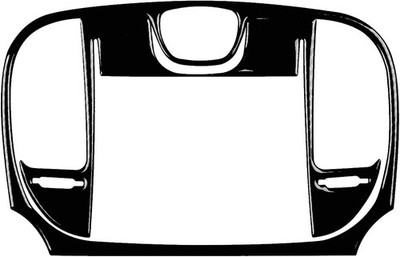 Gloss Black Console GPS Navi Air Vent Outlet Frame Trim Fits 15-23 Chrysler 300